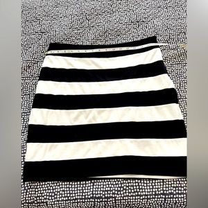 Cute black and white striped skirt